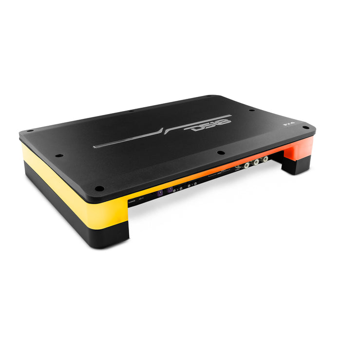 DS18 Flush Mount / Surface Mount 4 Channel Class D Amplifier With Acrylic Cover for Custom Installation 4 X 180 Watts RMS @ 4 Ohm SKU: FX4