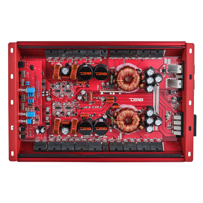 DS18 HOOLIGAN KO Full Range Class D 4-Channel Amplifier 4 x 300 Watts Rms @ 4-Ohm Made In Korea SKU: H-KO340/RD