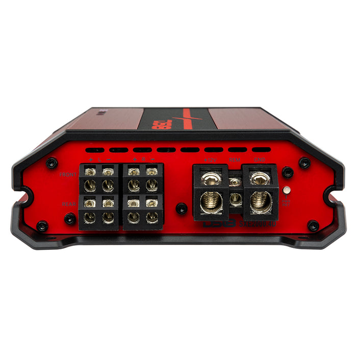 DS18 SXE Class D 4-Channel Amplifier 4 x 100 Watts Rms @ 4-ohm 2000 Watts SKU: SXE-2000.4D/RD