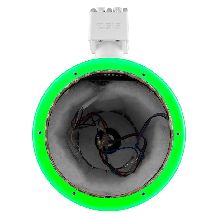 DS18 NXL 8" Marine and Powersports Empty Tower LED RGB Lights - White SKU: NXL-X8TP/WH.NS