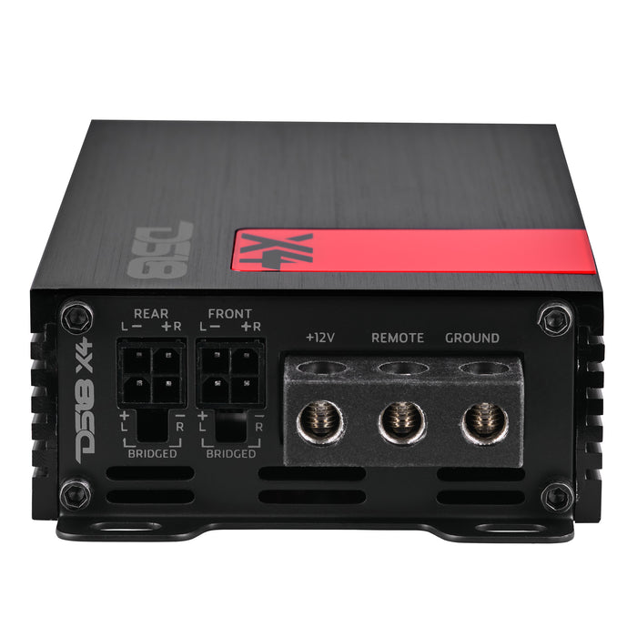DS18 X 4-Channel Ultra Compact Class D Amplifier 4 x 70 Watts Rms @ 4-ohm SKU: X4