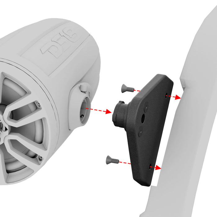 DS18 Tower Speaker Mounting Bracket For 4-Door JL Jeep Roll Cages SKU: JL-RCTM