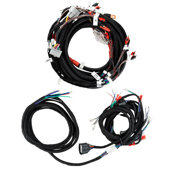DS18 Jeep JK Plug and Play Harness for JK-SBAR Overhead Bar System, Amplifier and SQBASS Underseat Subwoofer SKU: JK-HARNESS