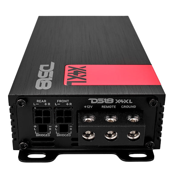DS18 X 4-Channel Ultra Compact Class D Amplifier 4 x 120 Watts Rms @ 4-ohm SKU: X4XL