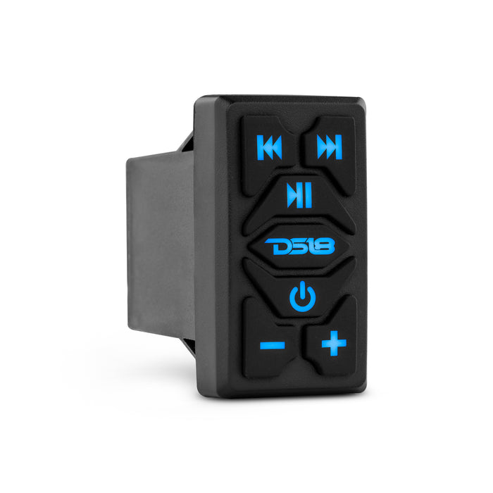DS18 Marine And Powersports Waterproof Rocker Switch Bluetooth Audio Receiver With Controls SKU: RKS-BT