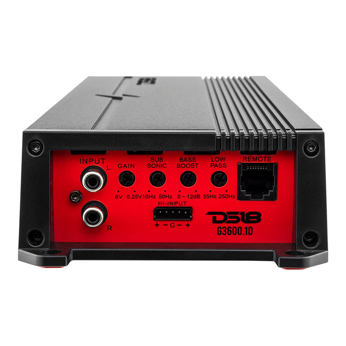 DS18 GEN-X Class D 1-Channel Amplifier 1200 Watts Rms @ 1-Ohm SKU: G3600.1D