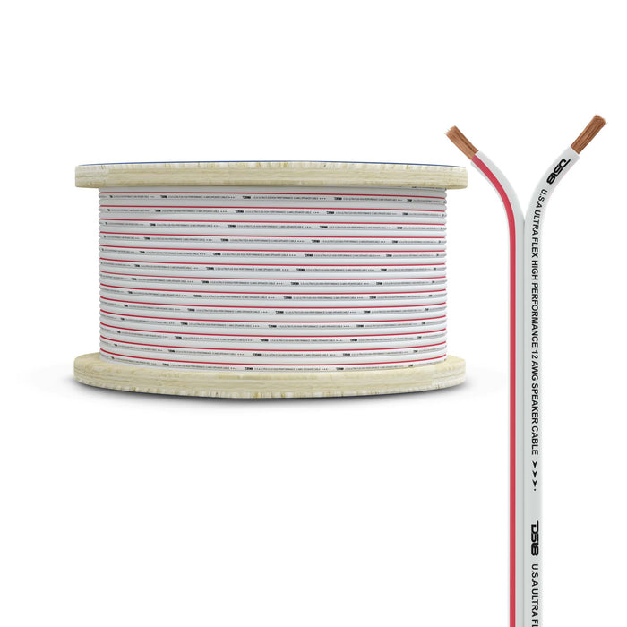DS18 12-GA Marine Grade Tinned 100% Copper OFC Speaker Wire -150 Feet SKU: MOFC12GA150SW