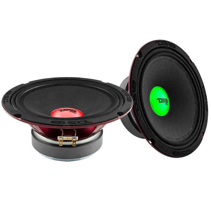 DS18 PRO-X 8" Mid-Range Loudspeaker with RGB Light Dust Cap 275 Watts Rms 4-Ohm SKU: PRO-X8.4RGBCAP
