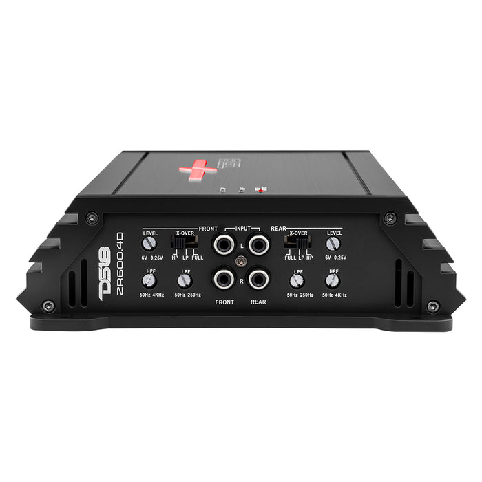 DS18 ZR 4-Channel Class D Amplifier 4 x 150 Watts Rms @ 4-ohm SKU: ZR600.4D
