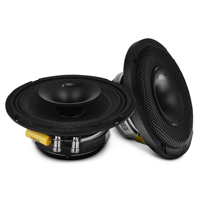 DS18 PRO 6.5" Shallow Coaxial Hybrid Mid-Range Loudspeaker with Built-in Driver 150 Watts Rms 4-Ohm SKU: PRO-HY6.4MSL