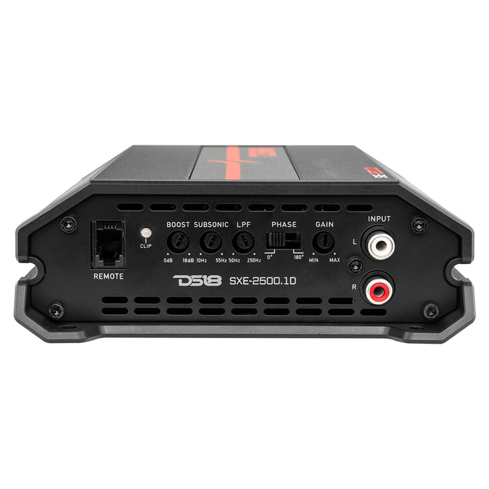 DS18 SXE Class D 1-Channel Amplifier 800 Watts Rms @ 1-Ohm SKU: SXE-2500.1D/BK