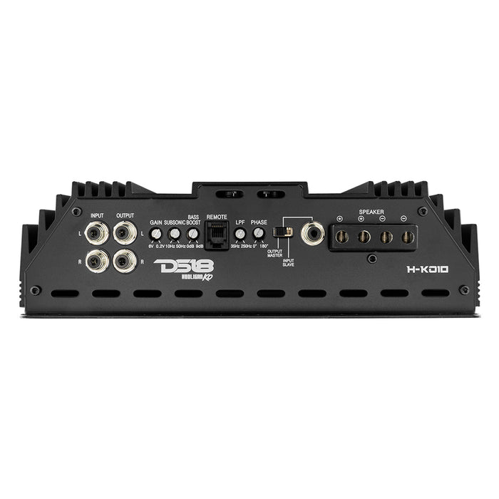 DS18 HOOLIGAN KO Black 1-Channel Amplifier with Voltmeter 10000 Watts Rms @ 1-Ohm Made In Korea SKU: H-KO10