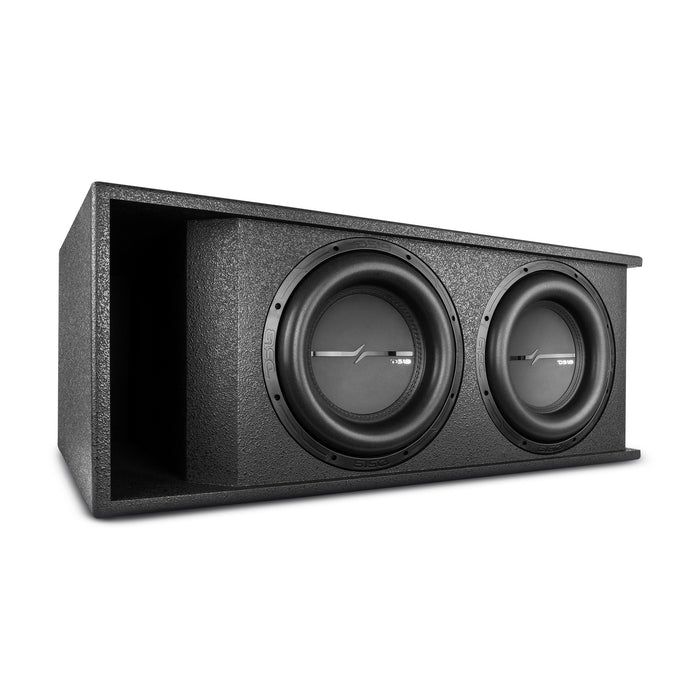 DS18 Dual 12" Loaded Subwoofer Ported Rugged Armored Enclosure With ZXI12.4D 2000 Watts Rms SKU: ZXI-212LD.RG