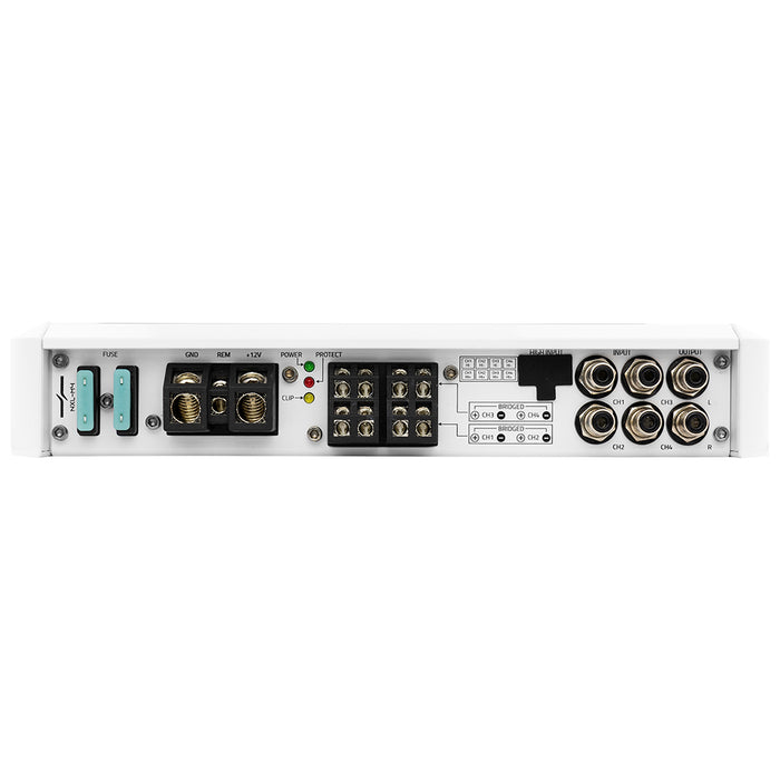 DS18 NXL 4-Channel Full-Range Class D IP55 Marine Amplifier 4 x 150 Watts Rms @ 4-Ohm SKU: NXL-M4