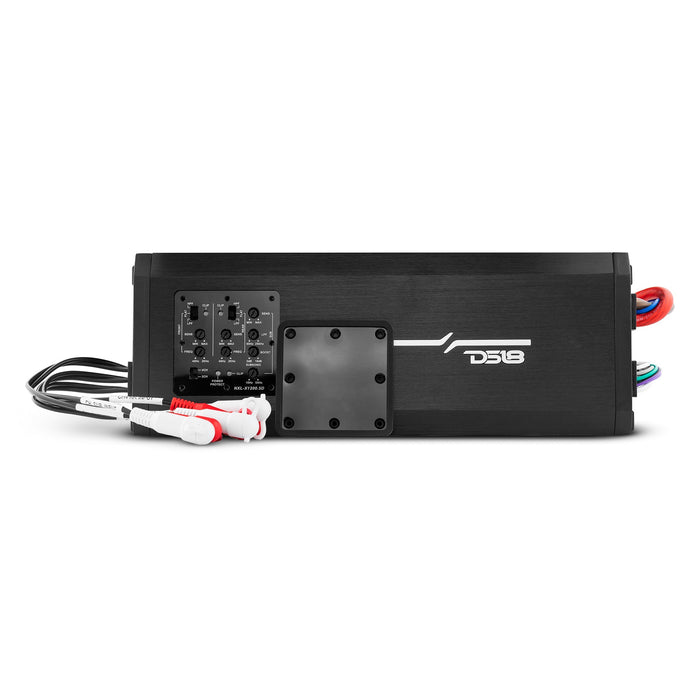 DS18 NXL 5-Channel Full-Range Class D IP67 Marine and Powersports Amplifier 4 x 150 @ 4-Ohm and 1 x 600 @ 2-Ohm Watts Rms SKU: NXL-X1200.5D