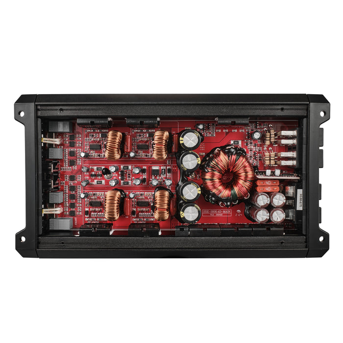 DS18 SXE Class D 4-Channel Full-Range Car Amplifier 4 x 200 RMS @4 Ohm 3000 Watts SKU: SXE-3000.4D/BK