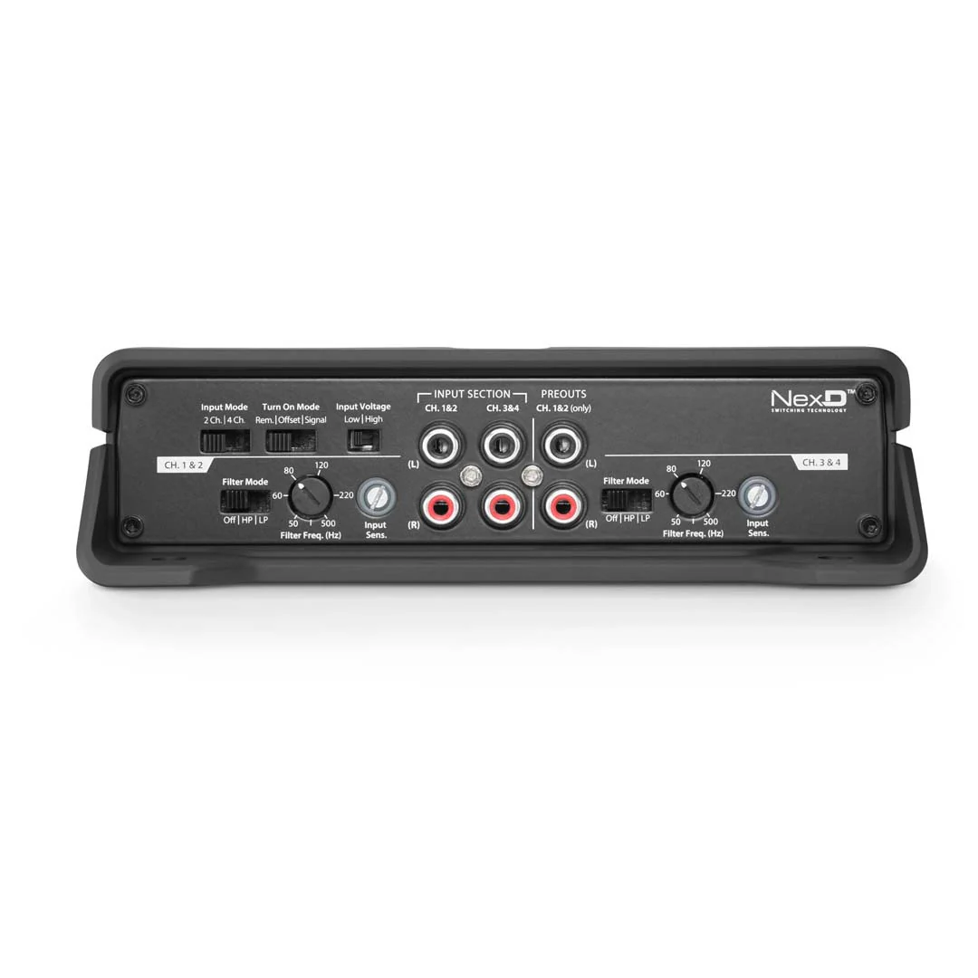 JL Audio® JD Car Full-range Amplifier 4-Channel Full-range Amplifier (400 W) (JD - View 2