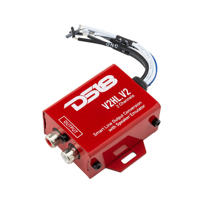 DS18 2-Channel Line Output Converter with Speaker Emulator (Remote out) SKU: V2HL.V2