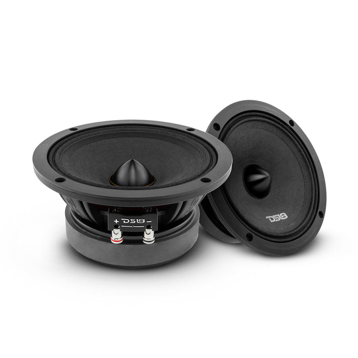 DS18 PRO-ZXI 6.5" Mid-Range Bullet Loudspeaker Neodymium/Ferrite Magnets 300 Watts Rms 4-Ohm SKU: PRO-ZXI6.4BM