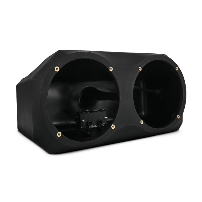 DS18 Polaris Slingshot Under Dash Empty Enclosure fits 2 x 6.5" Subwoofers | 2020 - Current SKU: SLG-20UPFSUB6