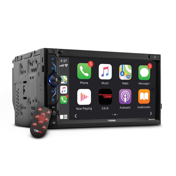 DS18 6.9" Touchscreen Mechless Double-DIN Headunit with Bluetooth, USB, Mirror Link And Car play SKU: DDX6.9CP