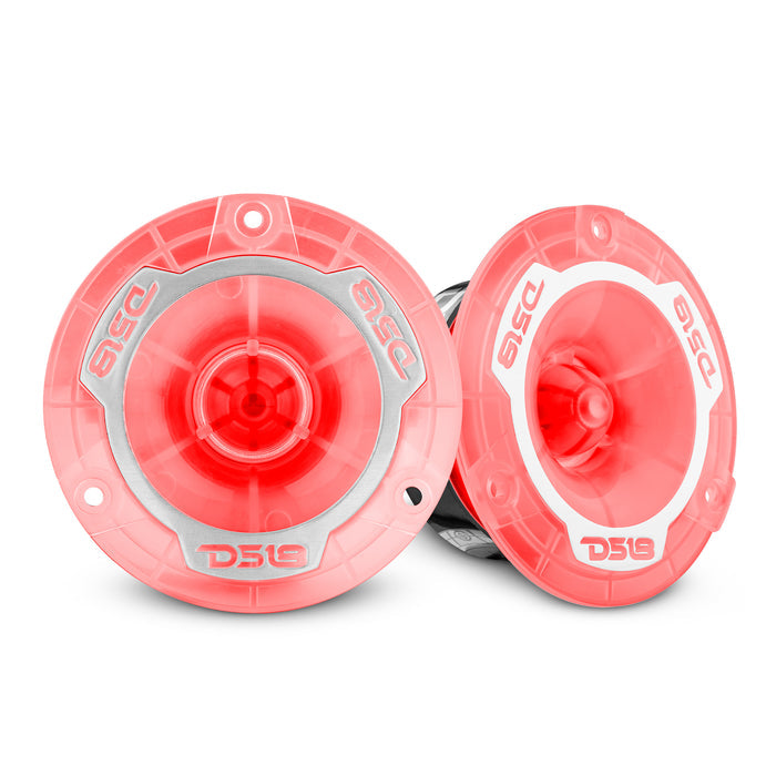 DS18 3.8" Super Bullet Tweeter with 1" Aluminum Voice Coil with RGB LED Lights SKU: PRO-TW1L
