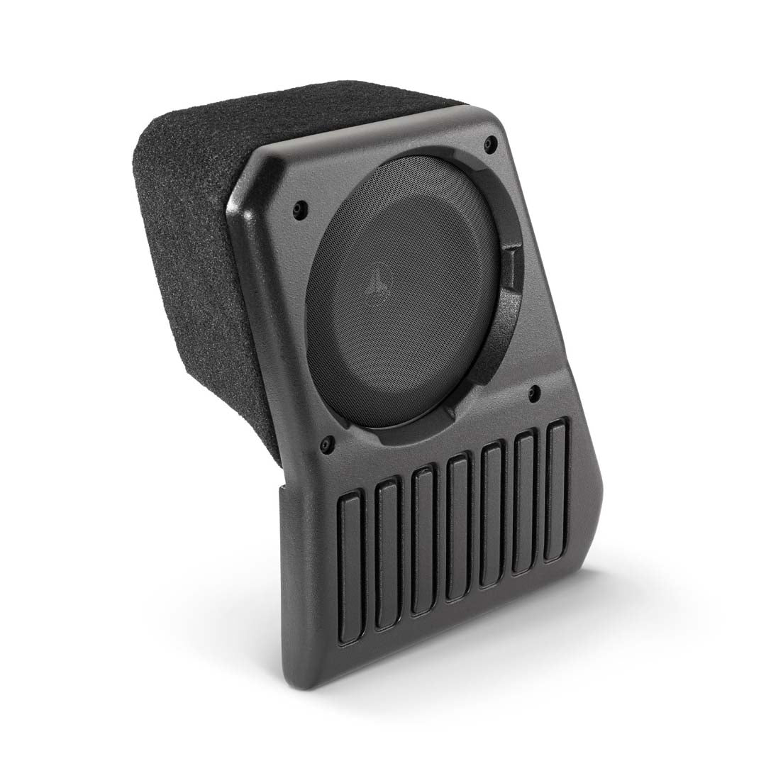 JL Audio Stealthbox® Enclosed Subwoofer for Jeep Wrangler Unlimited Driver Side - View 1