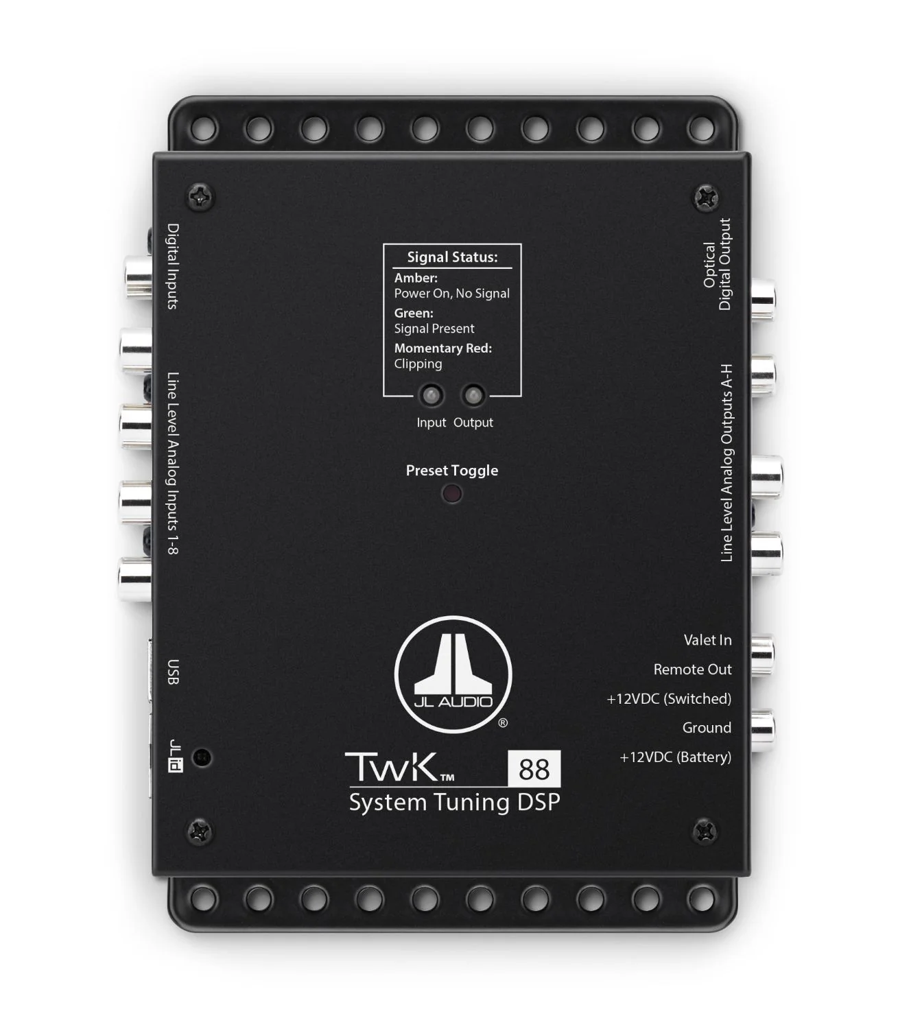 JL Audio® TwK® System-tuning DSP Processor with 8-input and 8-output Channels (T - View 1