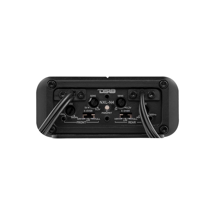DS18 NXL 4-Channel Full-Range Class D IP67 Marine and Powersports NANO Amplifier 4 x 100 Watts Rms @ 4-Ohm 1800 Watts Peak SKU: NXL-N4