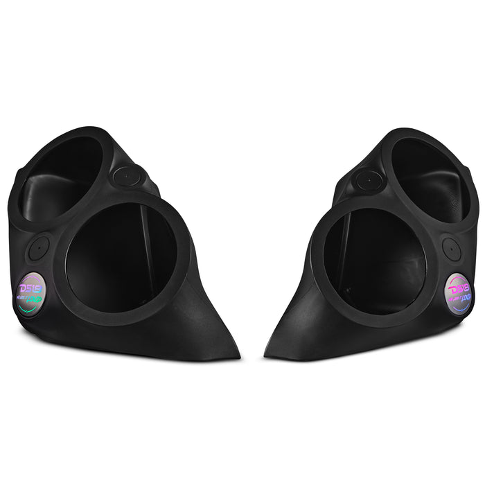 DS18 Polaris Slingshot Front Fender Dual 8" Speaker Pods With Digital LED Lighting SKU: SLG-F82