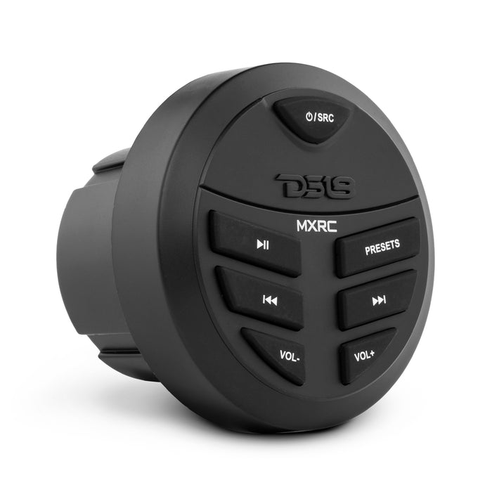 DS18 Marine And Powersports Remote Control Can be used with all MRX Head units SKU: MXRC