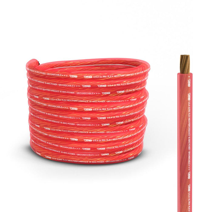 DS18 1/0-GA CCA Ground, Power Cable, 50 Feet SKU: PW-1/0GA-50RD