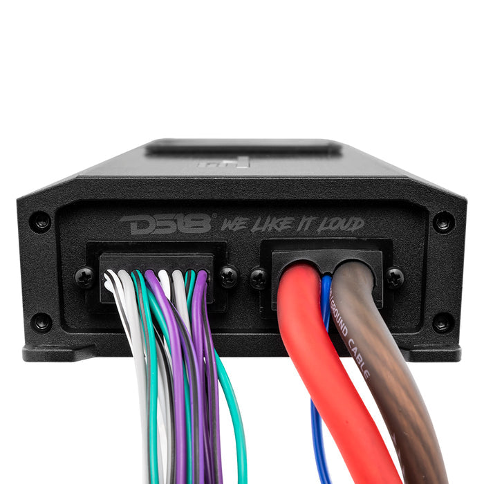 DS18 NXL 8-Channel Full-Range Class D IP67 Marine and Powersports Amplifier 8 x 150 Watts RMS @ 4-Ohm SKU: NXL-X1200.8D