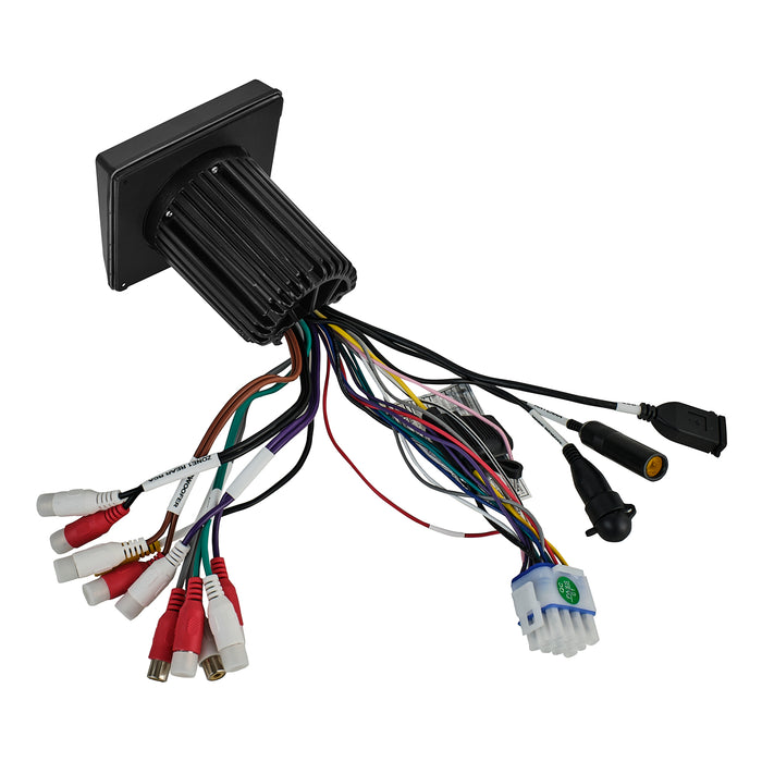 DS18 Marine and Powersports Headunit 3" Color TFT screen , 2 Zones, 4 volts Output, BT, RDS 4 X 50 Watts SKU: MRX150