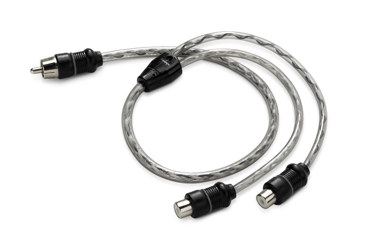 JL Audio® Core Y-Adapter 1 Male Plug, 2 Female Jacks (XD-CLRAICY-1M2F) - View 1