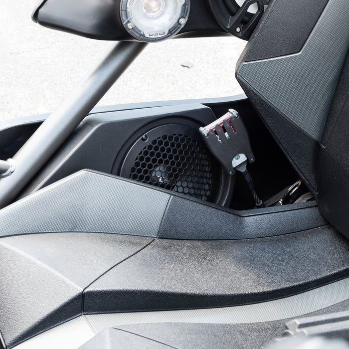 DS18 Polaris Slingshot Side Panel Empty Enclosure fits 2 x 6.5" Speakers & 2 x 1.7” Tweeters | 2015 - 2019 SKU: SLG-SP6