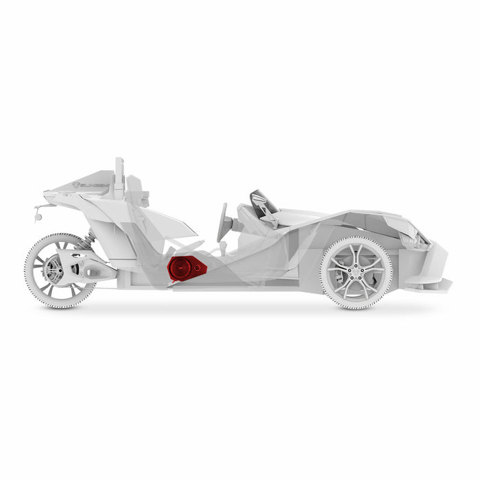 DS18 Polaris Slingshot Side Panel Enclosure Loaded | 2 x PRO-SM6, 2 x ZXI-T1 & 2 x PRO-GRILL6-MS/BK | 2015 - 2019 SKU: SLG-SP6LD