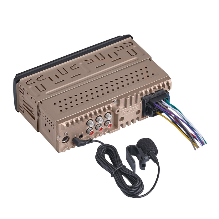 DS18 Digital Media Receiver | Single Din | DSP | APP | Bluetooth Audio and Calling Head Unit | Aux Input | USB | Mechless | AM/FM Radio Receiver | 3V + 3.5V Subwoofer SKU: SDX-P100