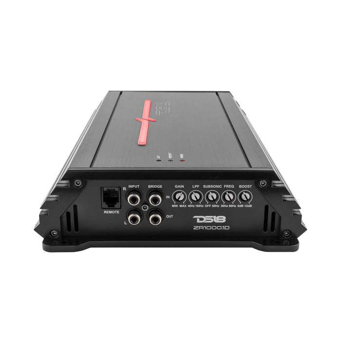 DS18 ZR 1-Channel Class D Amplifier 1000 Watts RMS-1 Ohm SKU: ZR1000.1D