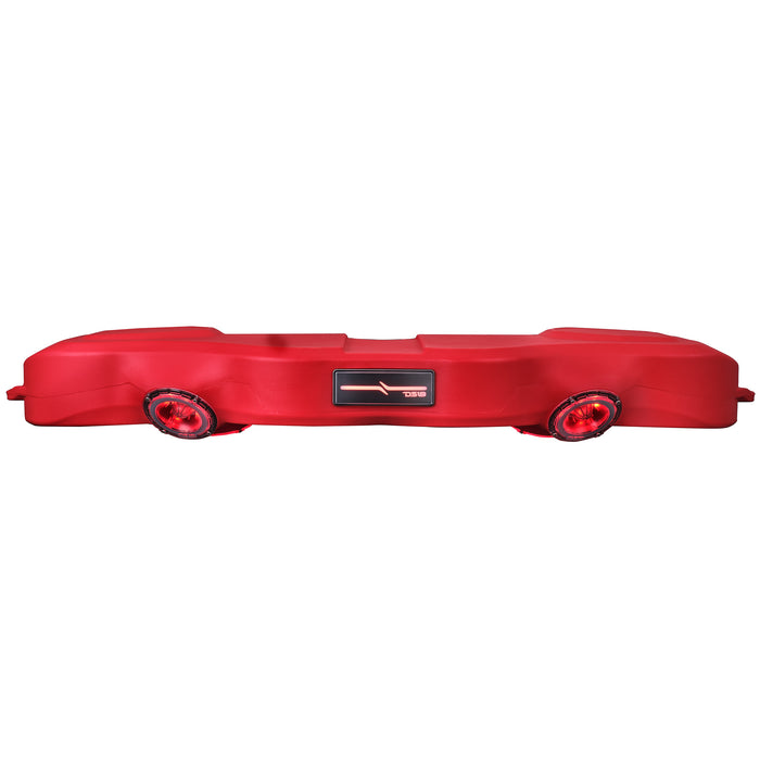DS18 Jeep JL/JLU,JT Overhead Bar System Fits 4 X 8" Speakers (Not Included) and 4 X Tweeters PRO-TW4L and Harness Included - RED SKU: JL-SBAR/RD.HT
