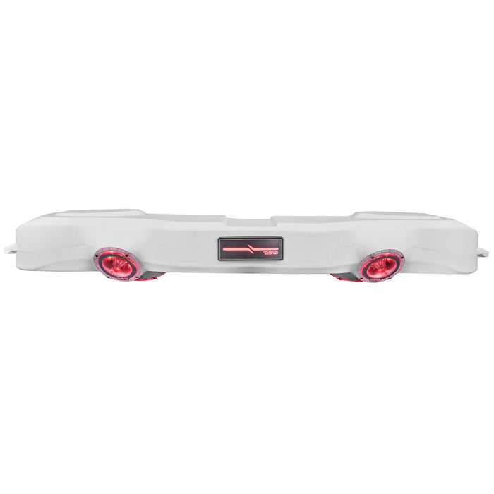DS18 Jeep JL/JLU,JT Overhead Bar System Fits 4 X 8" Speakers (Not Included) and 4 X Tweeters PRO-TW4L and Harness Included -White SKU: JL-SBAR/WH.HT