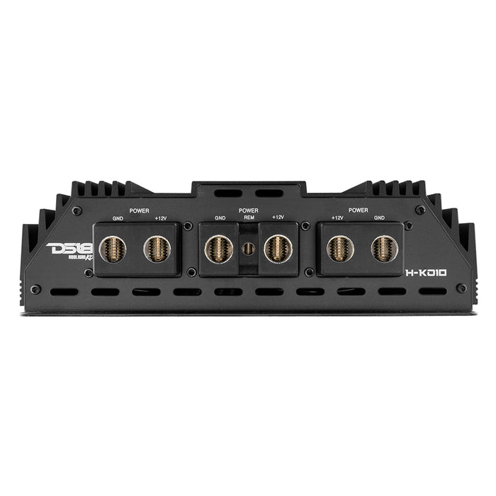 DS18 HOOLIGAN KO Black 1-Channel Amplifier with Voltmeter 10000 Watts Rms @ 1-Ohm Made In Korea SKU: H-KO10