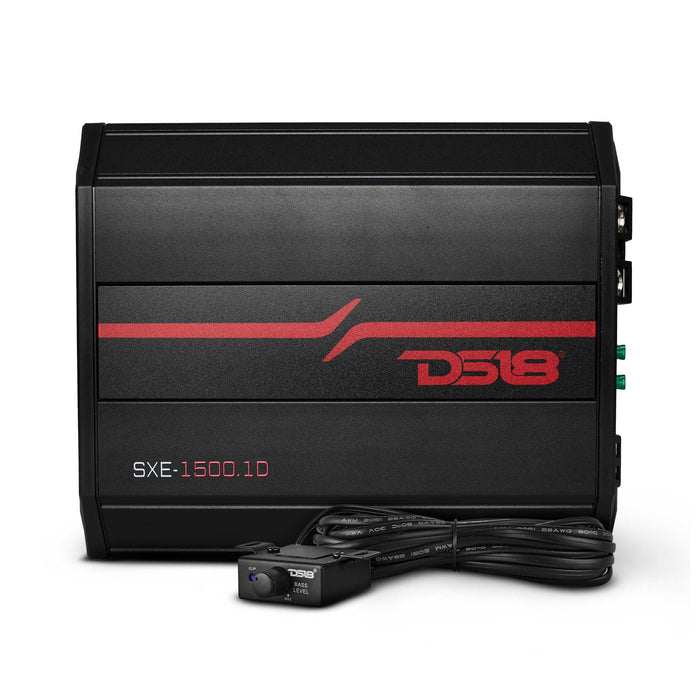 DS18 SXE Class D Monoblock Car Amplifier 1 x 500 Watts RMS @ 1 Ohm 1500 Watts SKU: SXE-1500.1D/BK