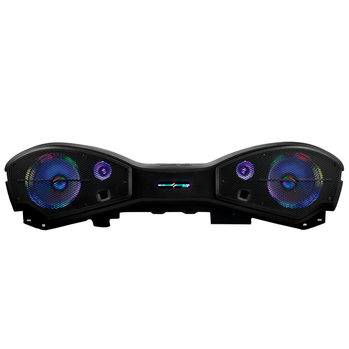 DS18 Jeep JL/JLU/JT 2024-2025 Loaded Overhead Sound Bar with Digital LED Lights Plug & Play SKU: JL24-SBAR22/BKLD