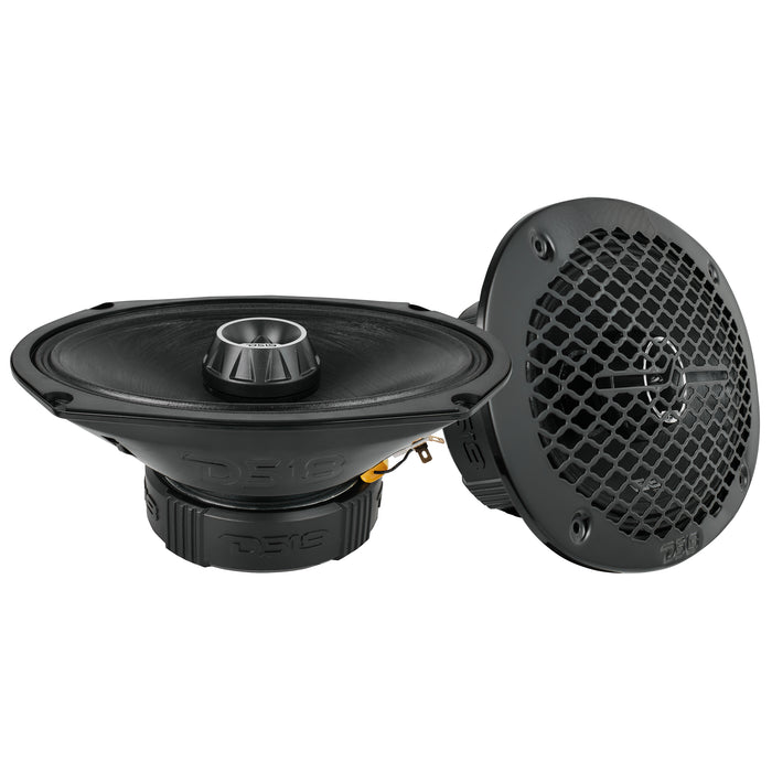 DS18 PRO-ZT 6x9" Coaxial Mid-Range Loudspeaker with Water Resistant Cone Built-in Bullet Tweeter and Grill 275 Watts Rms 4-Ohm SKU: PRO-ZT69
