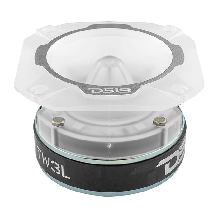 DS18 4" Super Bullet Tweeter 250 Watts 1.5" Titanium 4-Ohm Vc with RGB LED Lights SKU: PRO-TW3L
