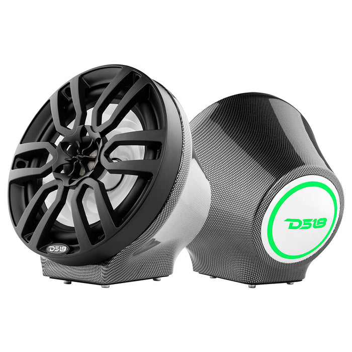 DS18 8” Universal Flat Mount Kick Panel Speaker Pod – Jet Skis, Jeeps, Motorcycles – RGB LED Lights SKU: EN-CFJS8