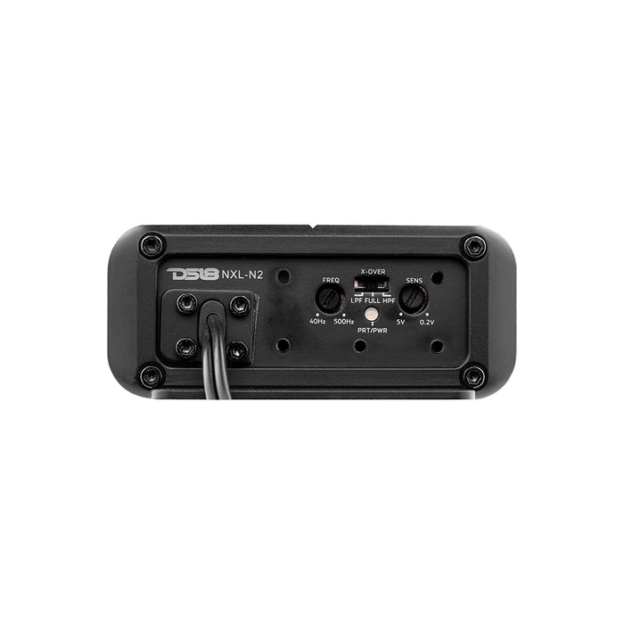 DS18 NXL 2-Channel Full-Range Class D IP67 Marine and Powersports NANO Amplifier 2 x 100 Watts Rms @ 4-Ohm 900 Watts Peak SKU: NXL-N2