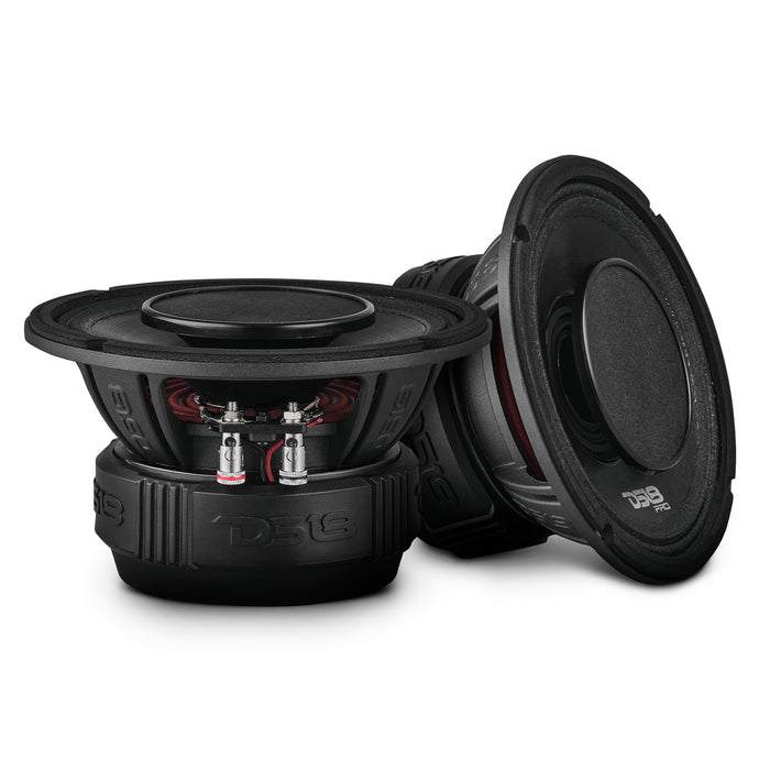 DS18 PRO 6.5" Coaxial Hybrid Mid-Range Water resistant Cone Loudspeaker with Built-in Driver 225 Watts Rms 4-Ohm SKU: PRO-HY6.4B