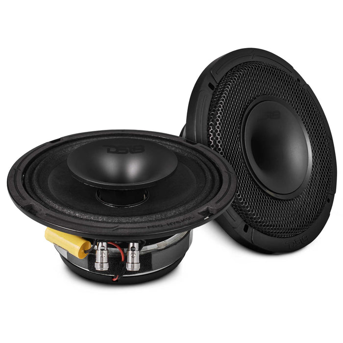DS18 PRO 6.5" Shallow Coaxial Hybrid Mid-Range Loudspeaker with Built-in Driver 150 Watts Rms 8-Ohm SKU: PRO-HY6MSL